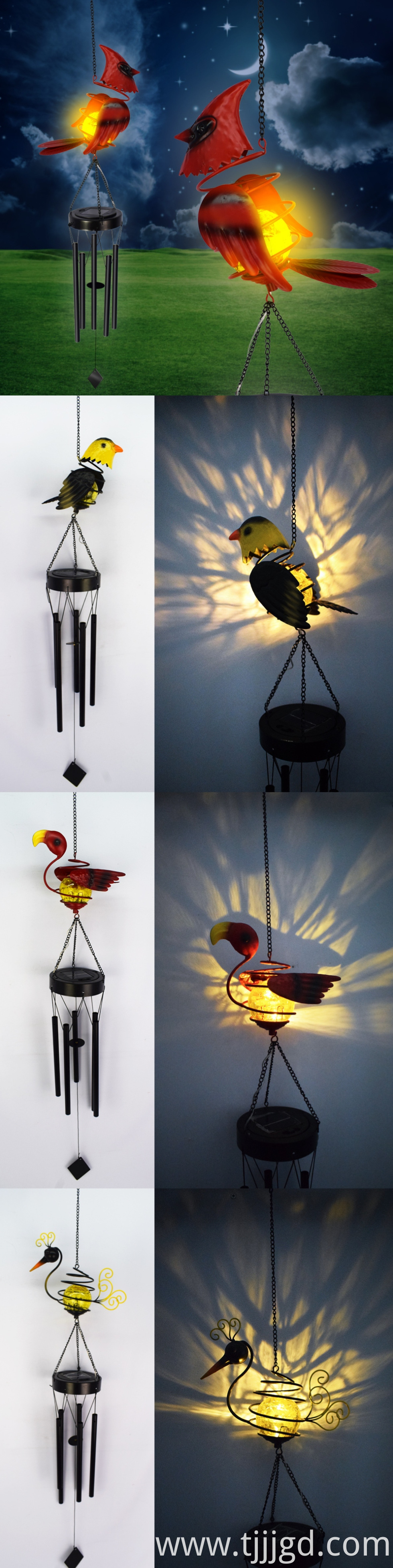 Solar Wind Chime Light